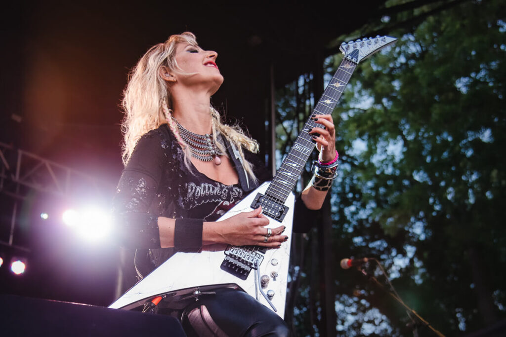 Signed Stage Played Guitar — Britt Lightning