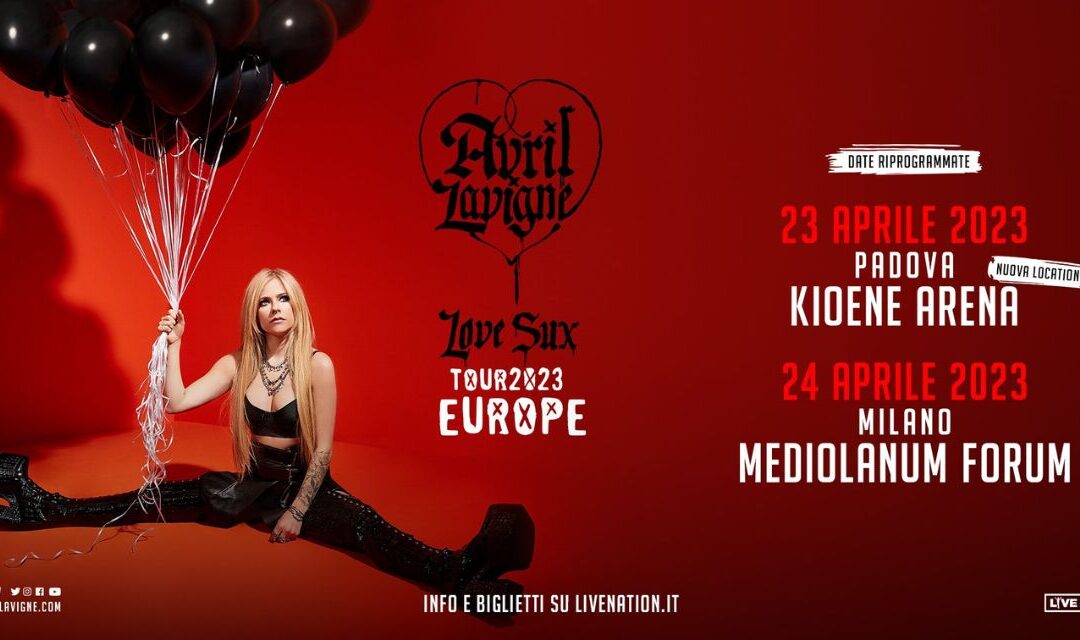 Live Events: Avril Lavigne on tour across Europe with Love Sux