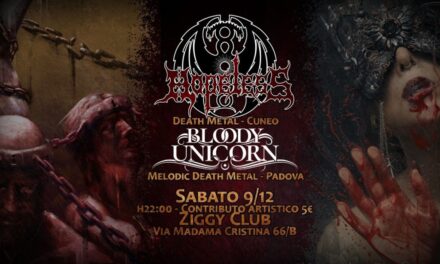 NEWS: Bloody Unicorn announced a show in Turin on December 9th