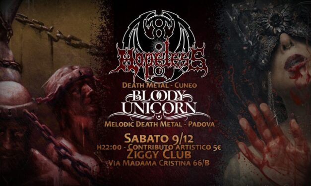 NEWS: Bloody Unicorn announced a show in Turin on December 9th