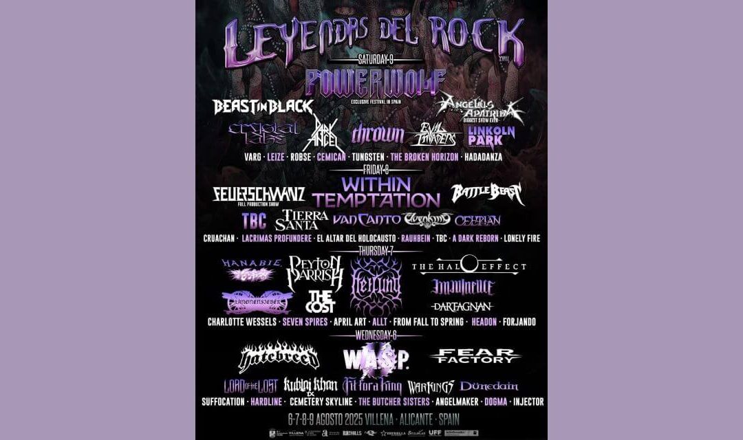 Leyendas del Rock 2025: Villena Welcomes an Epic Lineup!