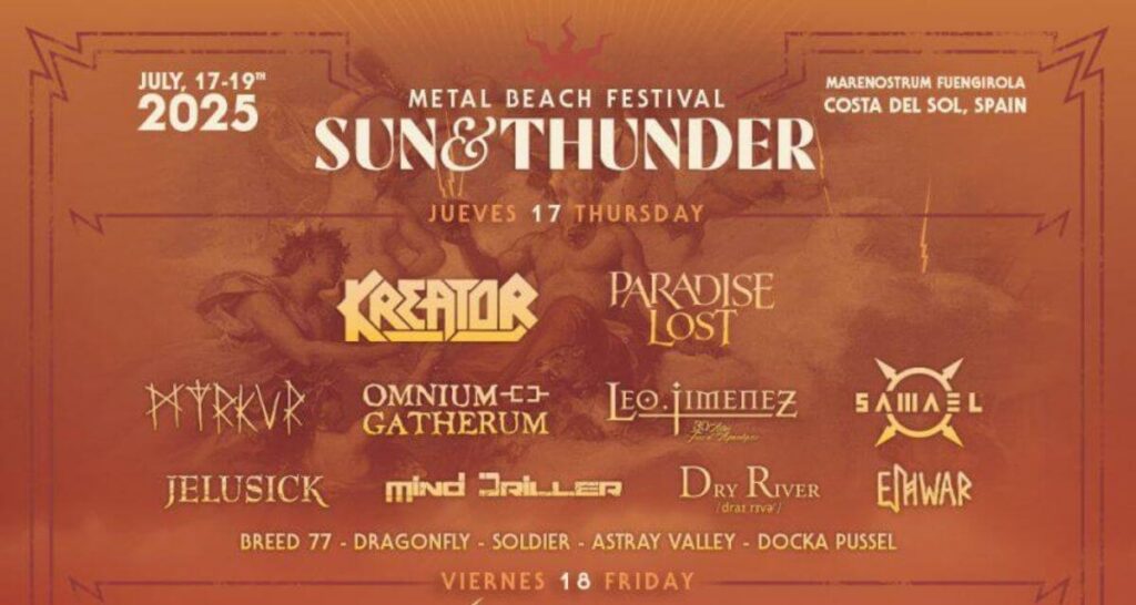Catch Sun & Thunder 2025 — Your Ultimate Metal Destination This July