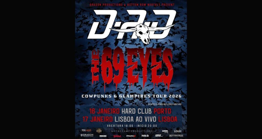 The 69 Eyes and D-A-D Announce Their “Cowpunks & Glampires Tour” for January 2026