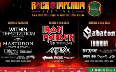 Iron Maiden, Within Temptation, and Sabaton to headline Rock Imperium Festival 2026