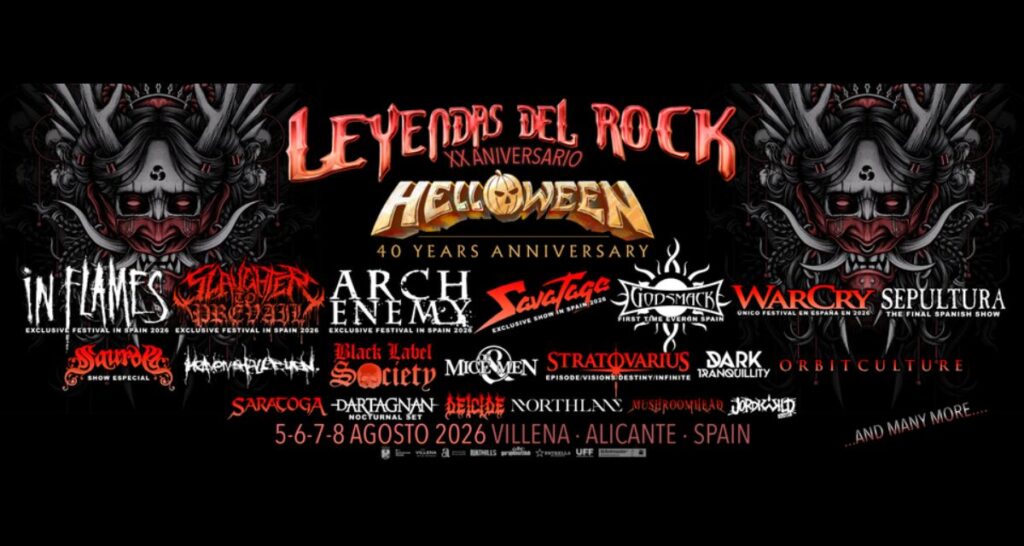 Leyendas del Rock 2026 Completes Its Line-Up for a Historic 20th Anniversary Celebration