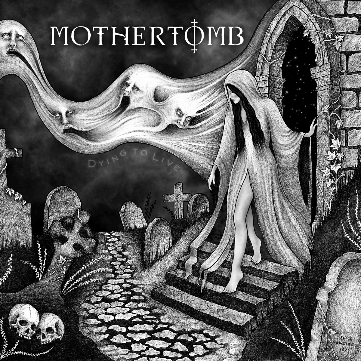 mothertomb - dying to live cover
